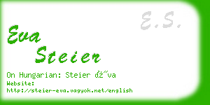 eva steier business card